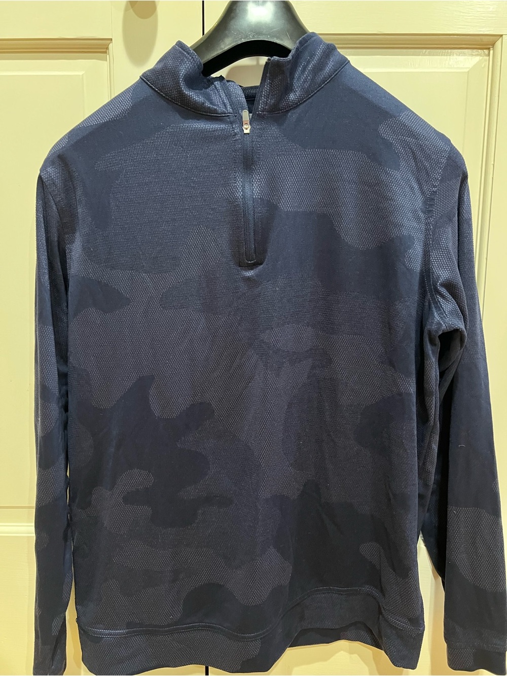 Peter Millar Navy Camouflage Half-Zip Pullover